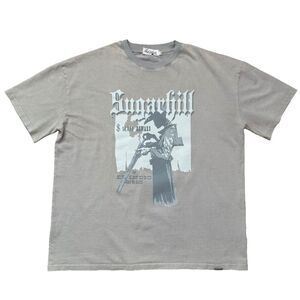 Sugarhill Graphic Tee 3XL Rodeo Scars Western El Indio Wanted Poster Gray Shirt